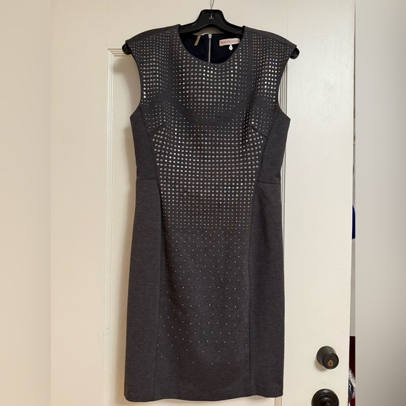 Rebecca Taylor Dresses & Skirts - Rebecca Taylor Women’s dress size 6 grey with metallic studs
